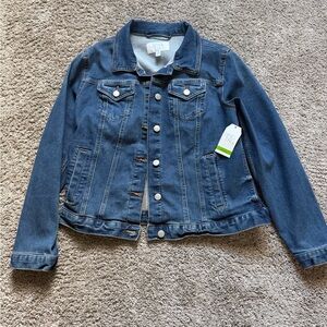 Time and Tru Denim Button-Front Jacket